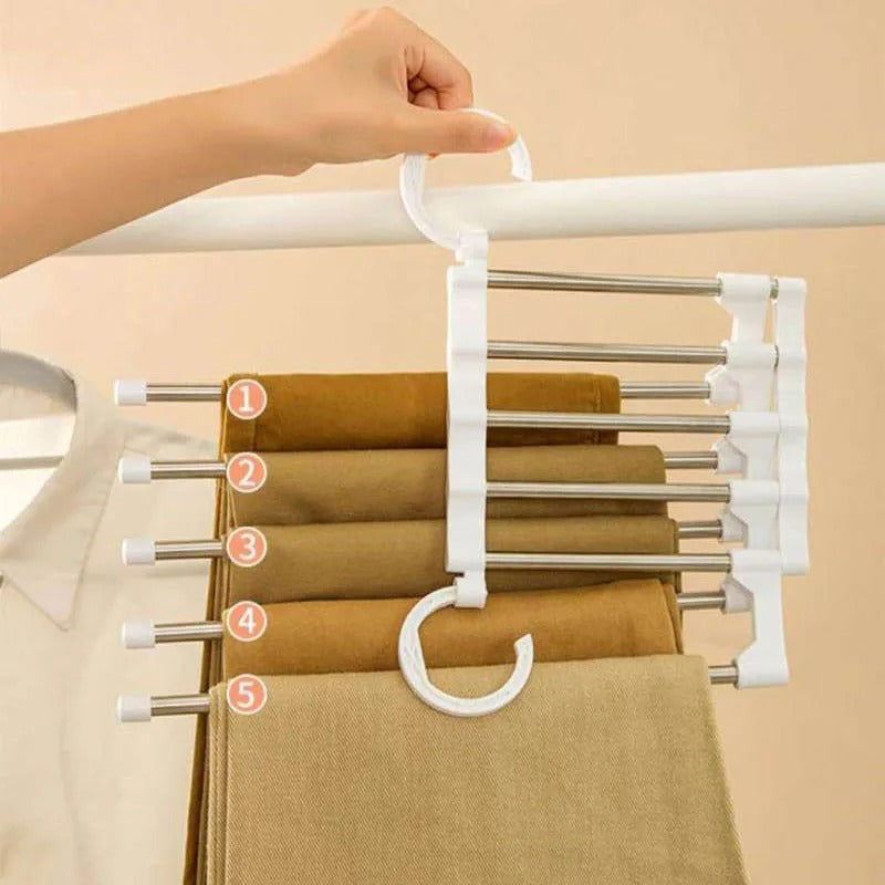6-in-1 Multi-functional Retractable Pants Hanger