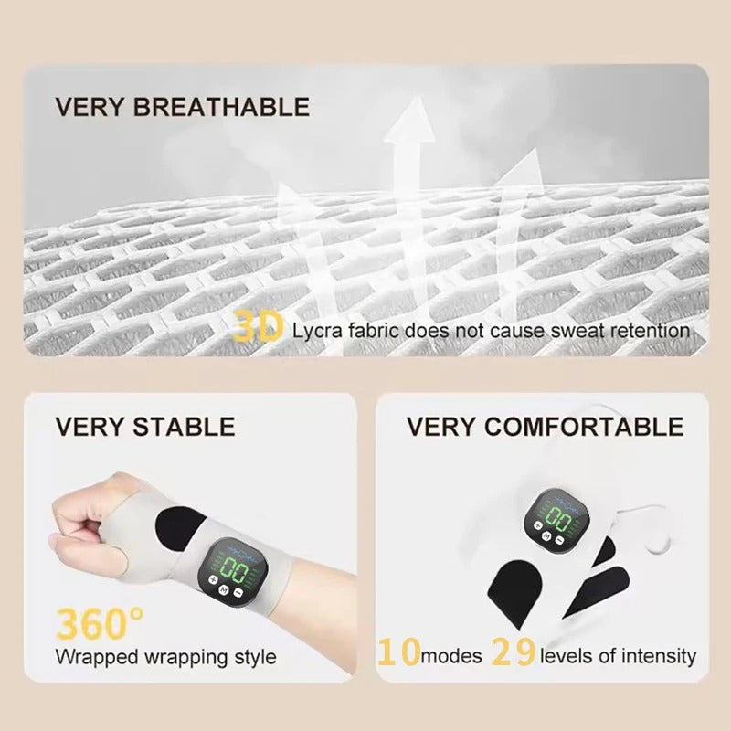 Cordless EMS Electric Wrist Massager and Support Wrap