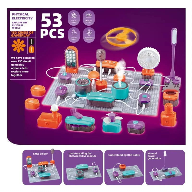 Kids Activity  Electronic Circuit Building Blocks Kit