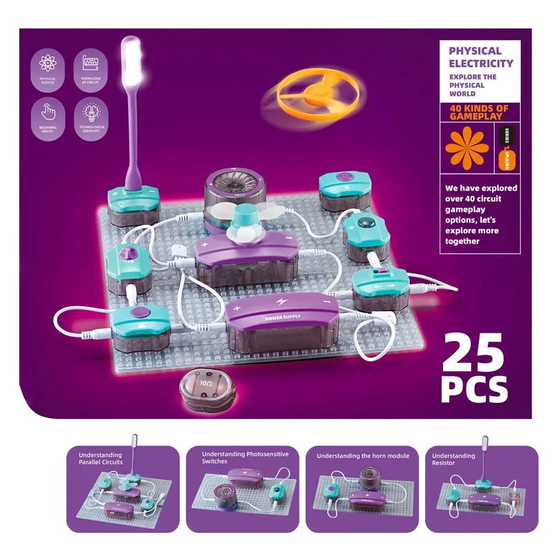 Kids Activity  Electronic Circuit Building Blocks Kit