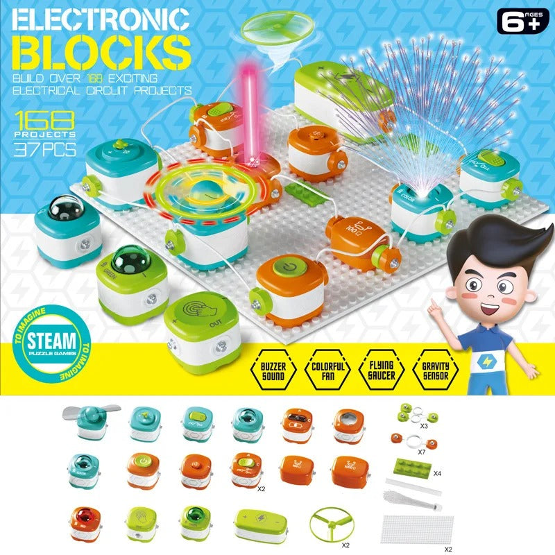 Kids Activity  Electronic Circuit Building Blocks Kit