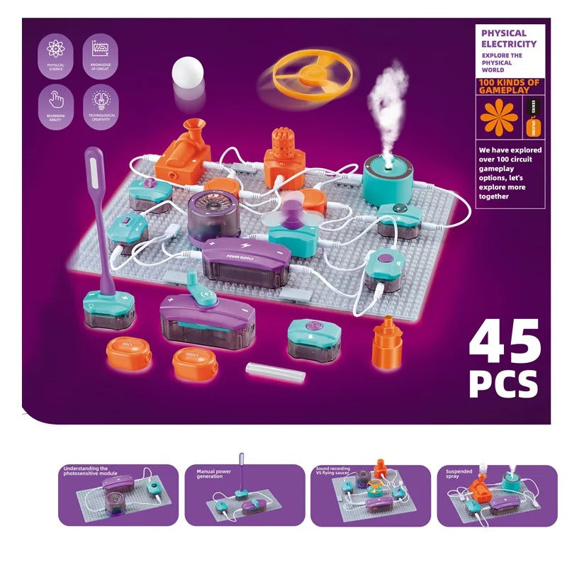 Kids Activity  Electronic Circuit Building Blocks Kit
