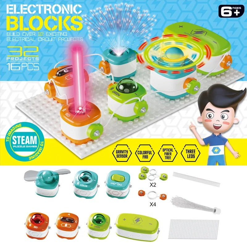 Kids Activity  Electronic Circuit Building Blocks Kit
