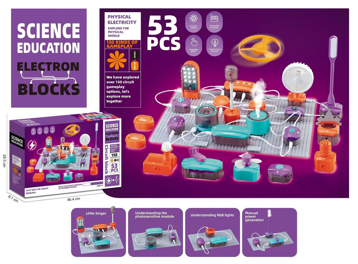 Kids Activity  Electronic Circuit Building Blocks Kit