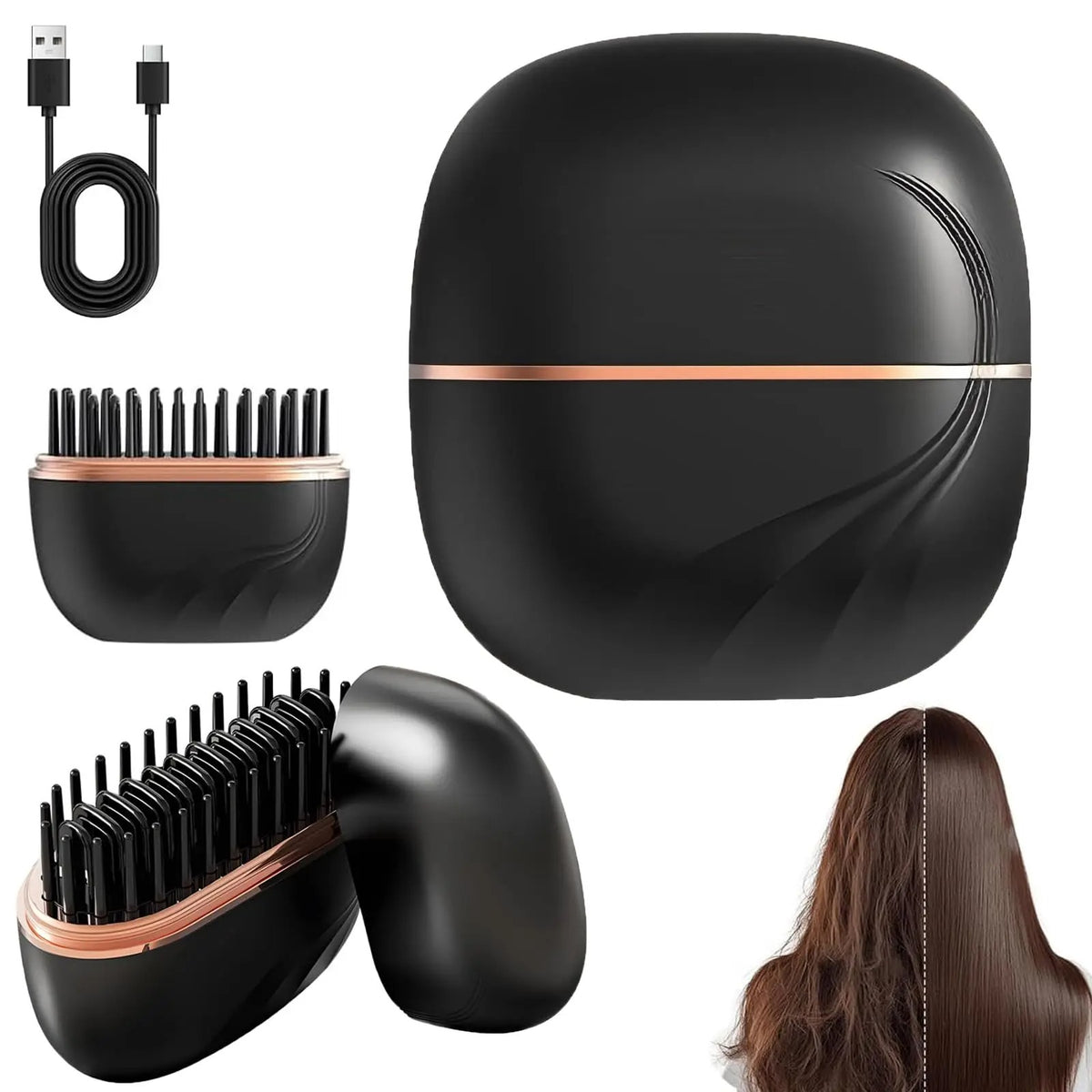Pocket Hair Comb Straightner