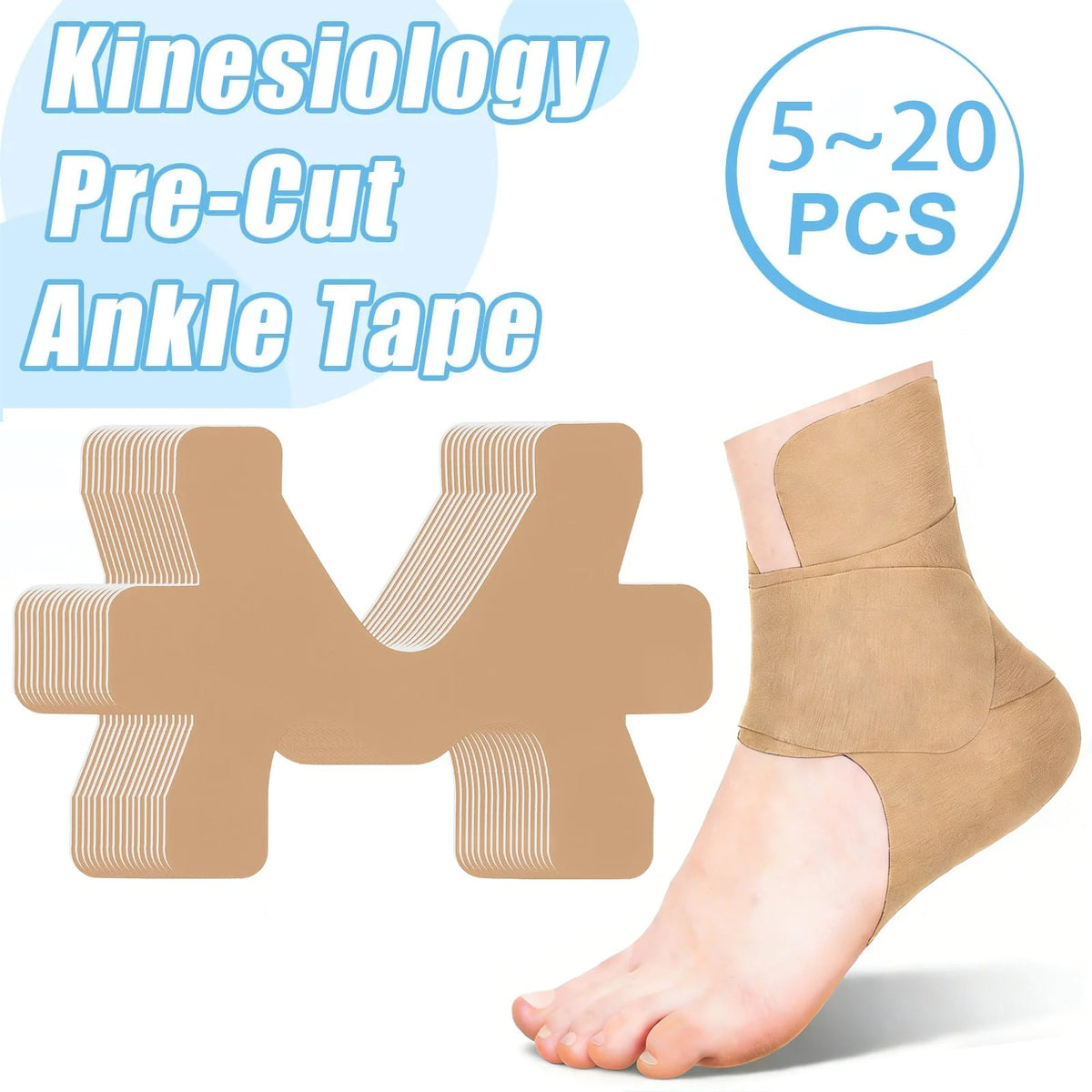 Pre-cut Ankle Support