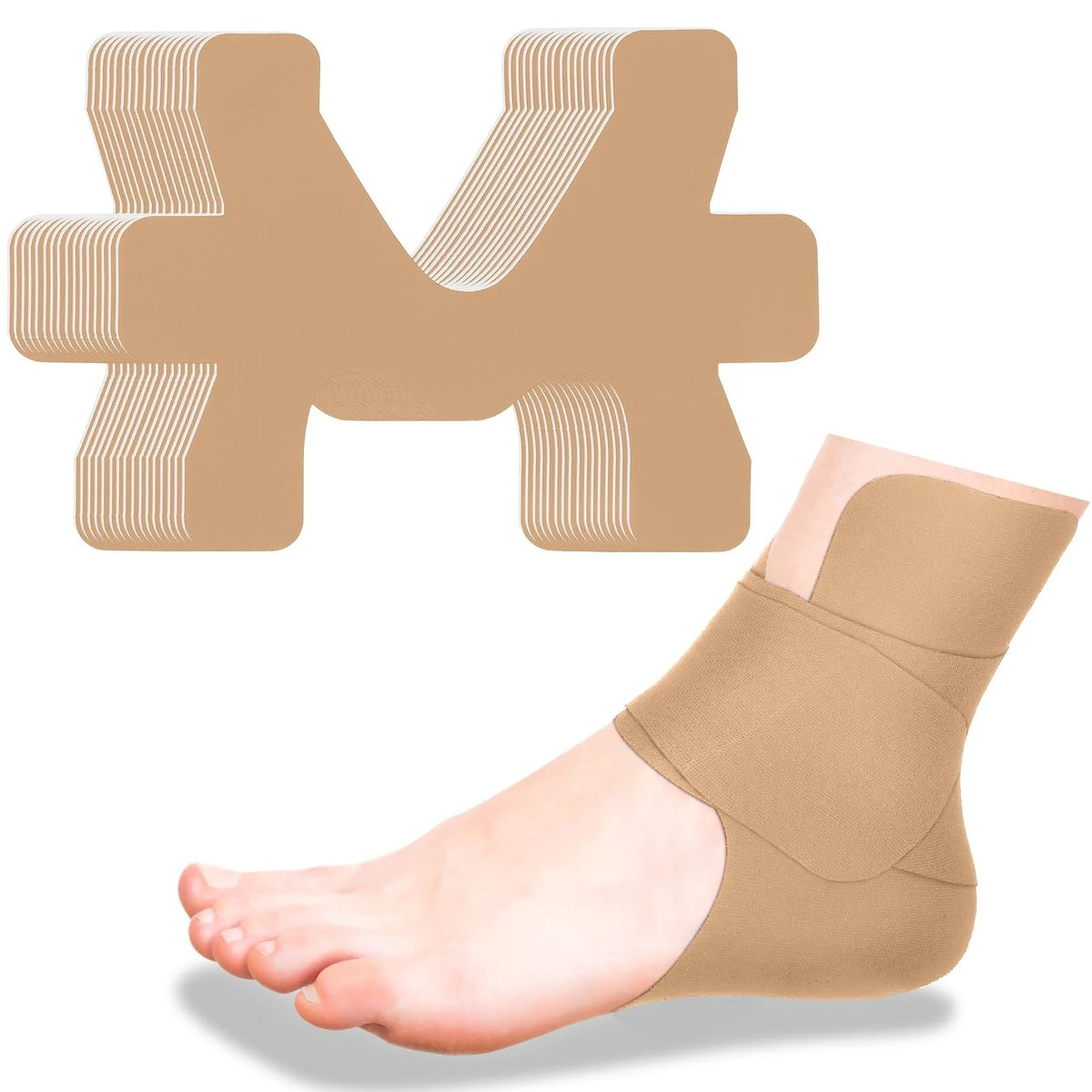 Pre-cut Ankle Support